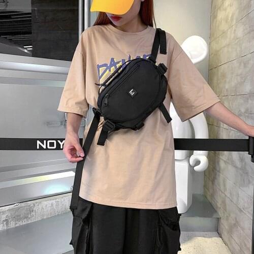 Sports Waist Bag Men Crossbody Bag Oxford Waterproof Travel Phone Pouch Male Belt Pack Unisex Men Chest Bags Boy Hip Hop Pack