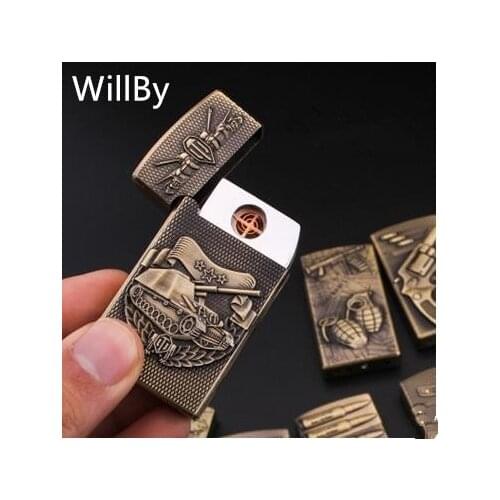 Hight Quality Metal Carving USB Electronic Lighter Windproof Flameless lighter