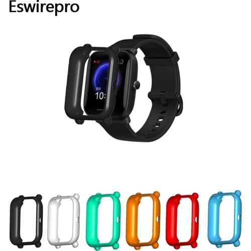 Cover for Amazfit Bip U Case Protector Soft TPU Protective Shell Frame Cover Funda For Amazfit Bip U чехол