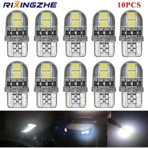10pcs RXZ Canbus T10 LED W5W 3030 4 SMD 194 168 W5W LED led w5w Non polar Auto Wedge Tail Side Bulb reading plate lamp Wholsale