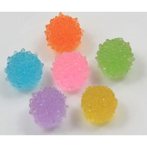 15MM Mix Color Resin Candy Cabochons Sweet Flatback Resin Embellishment Soft Sweet Cabochons