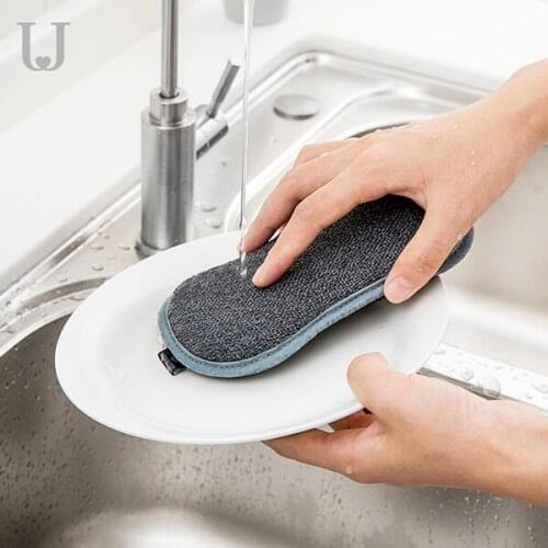 2019 Original Dish Scrubber For Bathtub Tile Kitchen Wash Pot Double-Sided Effect Strong Cleaning Oil Stain Dish Scrubber