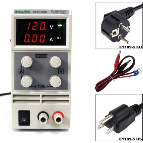 4 Pcs KPS1203D Adjustable Mini Switch DC Power Supply Output 0-120V 0-3A AC110/220V