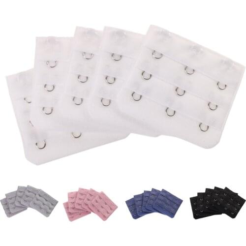 5pcs Elastic Bra Extender 3Rows 3 Hook DIY Bra Extension Womens Underwear Strap accesorios mujer 5 Colors