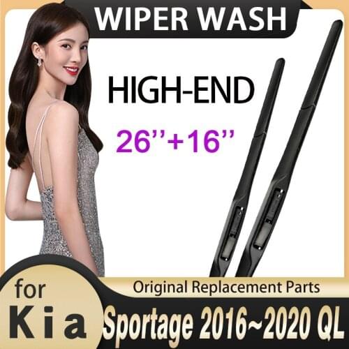 Car Wiper Windshield for Kia Sportage 2016 2017 2018 2019 2020 QL Front Windscreen Wipers Blade Car Accessories Stickers