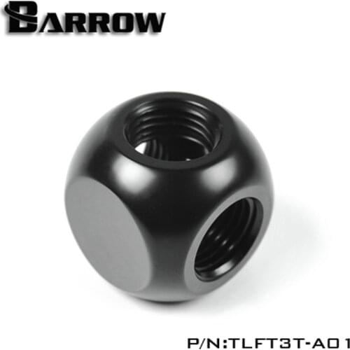 Barrow TLFT3T-A01 G1/4 "X3 Black White Silver Gold Three Links Cubic Adaptors Water Cooling Accessories PC Water Cooling