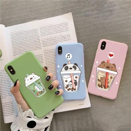 Lovely Bear Phone Case For iPhone 11 12 12Pro Pro Max mini X XR XS Max Silicon Cases For iPhone 7 8 6 6S Plus SE 2020 Funda