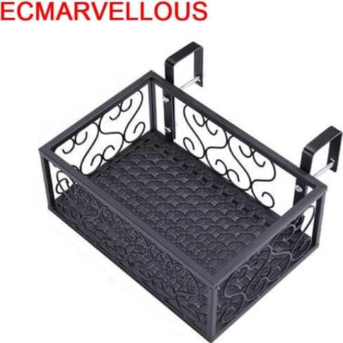 Dekoru Decor Balcony Iron Afscherming Shelves Balcone Metal Raflar Dekorasyon Flower Shelf Balcon Stand Balkon Plant Rack