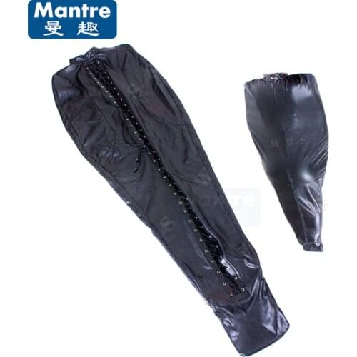 Erotic Sex Game Full Body Restraint Binder Bag Leather Bondage Set Fetish Slave Sex Toys For Women Man S M L For Choose