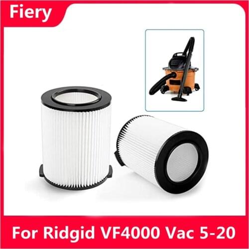 Standard Wet/dry Vac HEPA Filter Replacement Washable for Ridgid VF4000 Vac 5-20 Gallons Vacuum Cleaner Filter