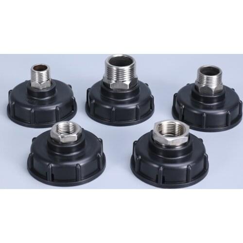 IBC Tote Tank Drain Adapter S60x6 Thread Cap Garden Hose Connector 1/2" 3/4" 1" For IBC containers Drain fittings