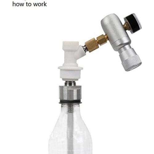 Brewer Stainless Steel Carbonation Cap for Soft Drink Beverages PET Bottles