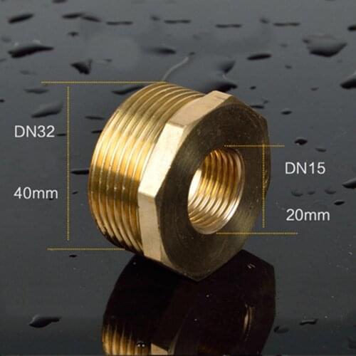 1.2" BSP Male Turn 1/2" BSP Female Brass Pipe Fitting Hex Bushing Fitting Coupler