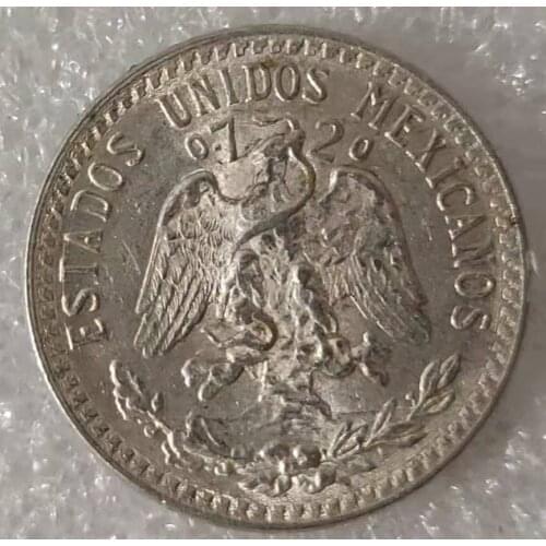 Mexico 20 Cents Old 100% Real Silver Original Coins Collectible Coin