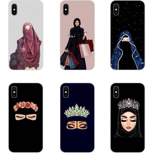 Muslim Islamic Gril Eyes Woman Scarf Cell Phone Shell Cases For Xiaomi Redmi Note 3 4 5 6 7 8 Pro Mi Max Mix 2 3 2S Pocophone F1