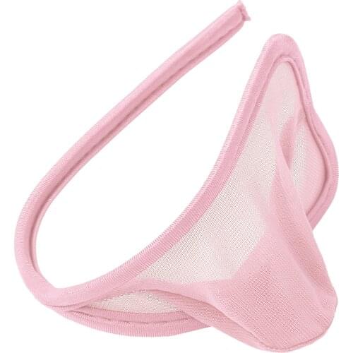 Men Bulge Pouch C-String Thongs Hot Sexy See-through Sissy Panties Lingerie Male Gay Erotic Transparent Sheer Mesh Underwear Sex