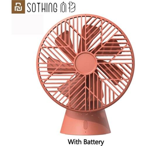 XIAOMI SOTHNG Forest Desktop Fan USB Rechargeable Handheld Mini Fan Super Wind Silent Fan Portable Air Cooler Detachable Home