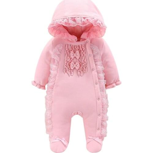 2020 New Infant Baby Costume Rompers Clothes Cold Winter Boy Girl Garment Thicken Warm Comfortable Pure Cotton Coat Jacket Kids