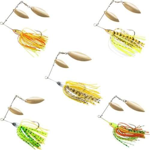 Spinner Bait 13.5g Metal Hard Fishing Lure Spinnerbait Pike Swivel Fish Tackle Wobbler