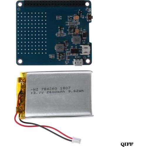 Drop Ship&Wholesale UPS HAT Board Module 2500mAh Lithium Battery For Raspberry Pi 3 Model B/Pi 2B/B+/A+ APR28