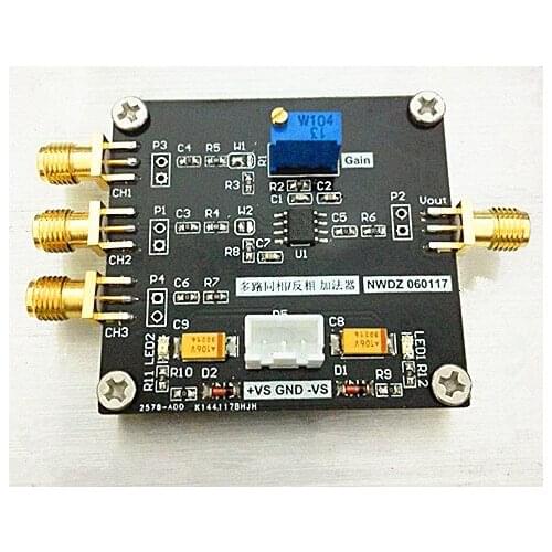Noise Adder of Multi-channel Adder with In-phase Inverse Wideband Precision Gain Adjustable Amplifier