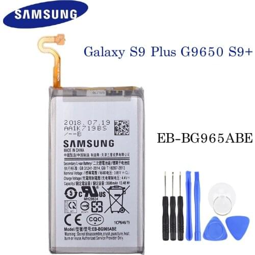 SAMSUNG Original Replacement Battery EB-BG965ABE For Samsung GALAXY S9 Plus G9650 S9+ G965F EB-BG965ABE 3500mAh Phone Battery