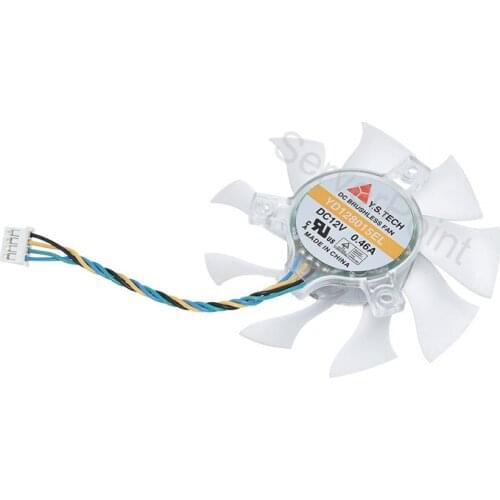 For Y.S.TECH YD128015EL YD128015HL 0.46A DC12V 4-Wires Graphics Card Cooling Fan For GTS250 HD4870
