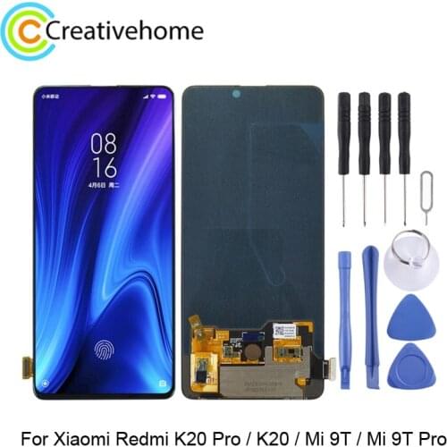 Touch Screen Digitizer Parts for Xiaomi Redmi K20 Pro / K20 / Mi 9T / Mi 9T Pro LCD Display(Black)