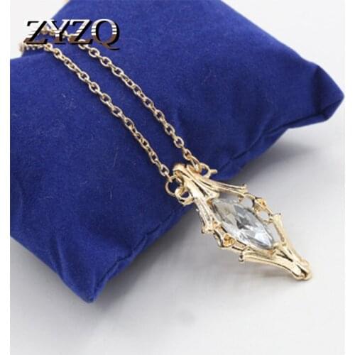 ZYZQ Classic Exquiste Marquise Dazzling Crystal Stone Necklace For Women Anniversary Gift For Wife Fashion Choker Jewelry