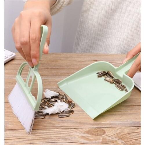 1 Set Mini Cleaning Brush Small Broom Dustpans Set Desktop Sweeper Garbage Cleaning Shovel Table Household Cleaning Tools