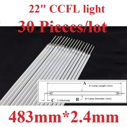 10 Pieces/lot 22" 22 inch monitor CCFL light backlight 483mm(48.3cm)*2.4mm