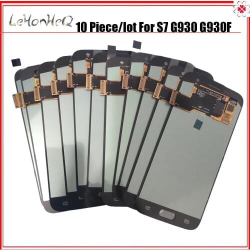 10 Pieces/lot LCDs For Samsung Galaxy S7 G930 G930F Display Touch Screen Digitizer Assembly LCD For Samsung S7 G930 SM-G930 LCD
