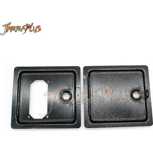 18cm x 19.5cm Iron door black Coin acceptor installer iron gate tokens box door for arcade machine cabinet swing machine 10PCS