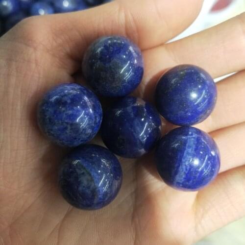 2cm Natural Lapis Lazuli Stone Ball Blue Quartz Crystal Sphere Stone Healing Decor Natural Stones and Minerals