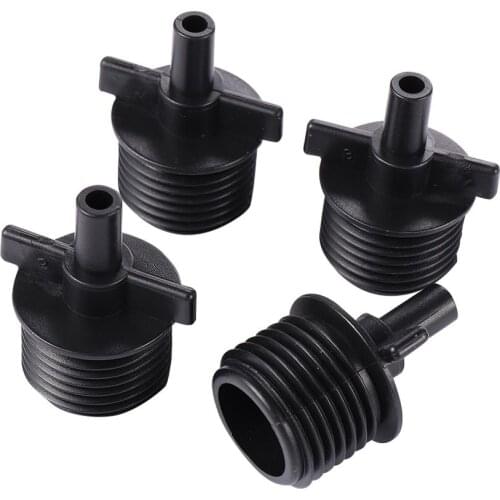 20 Pcs Water Quick Connectors 1/2" Male Thread to 6mm Garden Irrigation Courtyard Atomization Cooling System Accessories