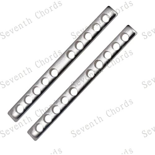20Pcs Electric Guitar Humbucker Pickup Metal Spacers Pole Spacing 50mm And 52mm For Choose Guitar Accessories