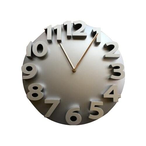 3D 4color 14inch Large Dimensional Relief Fashion Digital Clock Wall Clocks For Home Decoration Watch