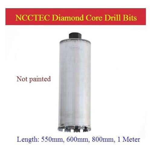 Length 550mm 600mm 800mm 1 Meter Diamond Core Drill Bits | 22'' 24'' 32'' 40'' Long Reinforced Concrete Wall Hole Saw Cutter