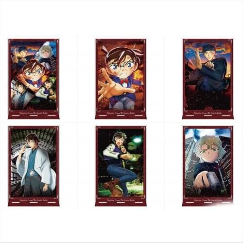 Anime Detective Conan Case Closed Acrylic Stand Model Plate Square Desktop Toy Kudou Shinichi Furuya Rei Akai Shuichi Haibara Ai