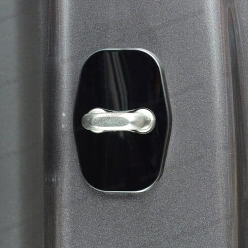 Lsrtw2017 Stainless Steel Car Door Lock Buckle Trims for Peugeot 3008 5008 2017 2018 2019 Accessories Auto