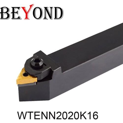 BEYOND WTENN 20mm lathe tool external turning tool holder boring bar machine carbride inserts cnc WTENN2020K16 WTENN2525M16