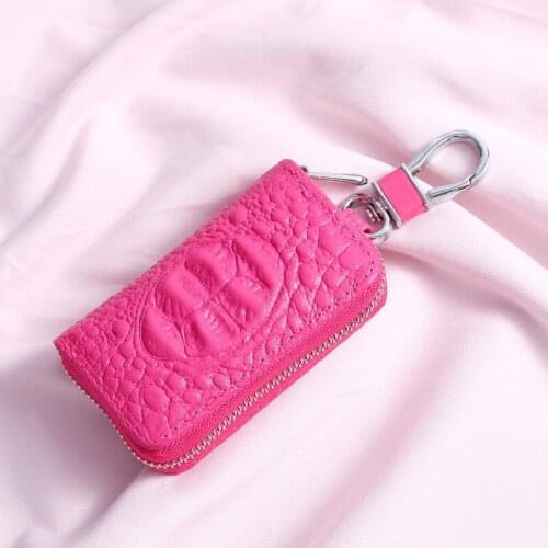 Car Key Case Leather Key Wallet Cover For Opel Lexus Renault Citroen Peugeot Land Rover Skoda Volvo Honda Ford Jeep Fiat Nissan