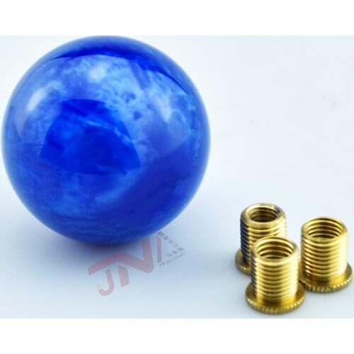 Marble Style Racing Car Round Ball Gear Shift Knob Mutil Color