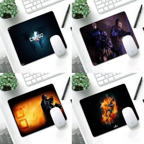 CS gunfight game design Computer Mouse Pad pads Washable Non-Skid Rubber s Not Overlock 22X18CM desk mouse mat