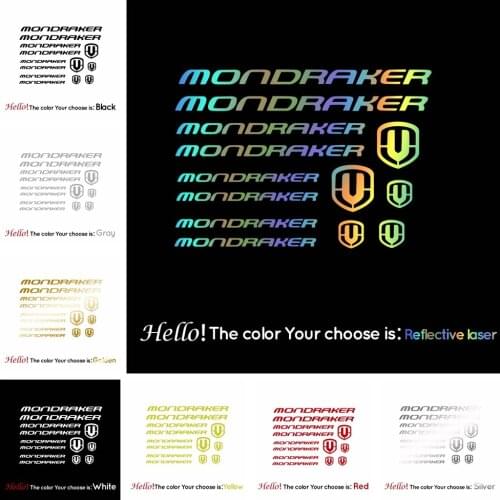 Custom KK Vinyl Cut Decal Sticker for Bicycle MONDRAKER Art Decor Bicycle Accessories