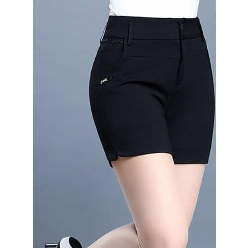 2020 Hot Money Elastic Slim Womens Shorts denim Straight Wear Casual Suit Black Shorts For Women Hot short In Summer