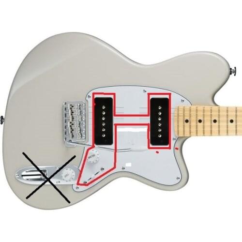 Lvybest logo,own designed shape.electric guitar no parts only routing.alder body 3pcs.p90 pickup routing.free shipp