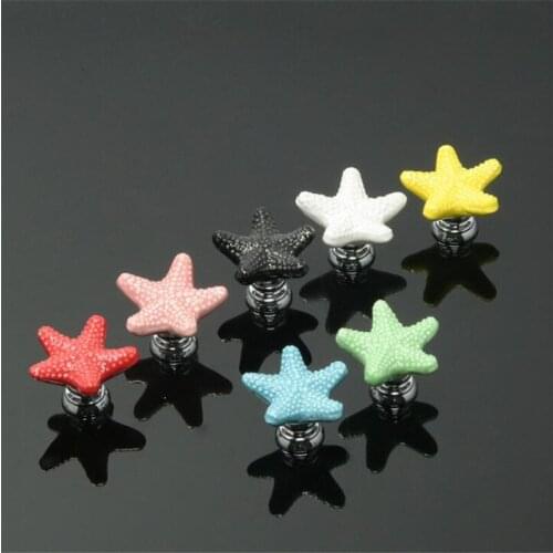 Cartoon Fish Shaped Ceramic Handle Eco-friendly Childrens Room Wardrobe Drawer Bookcase Door Small Handles