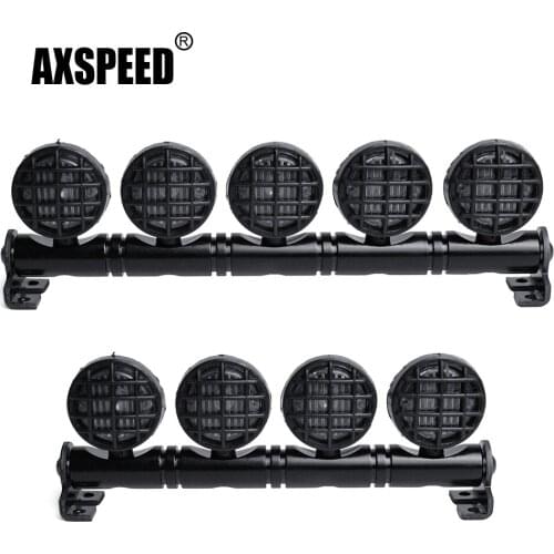 AXSPEED 4 LED/5 LED Roof Light Bar Set 5 Spotlight For TRX-4 SCX10 D90 Wraith 1/10 RC Crawlers