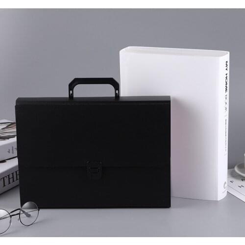 2021 new simple student with large capacity pp plastic portable organ bag solid color test paper document storage bag fille bag